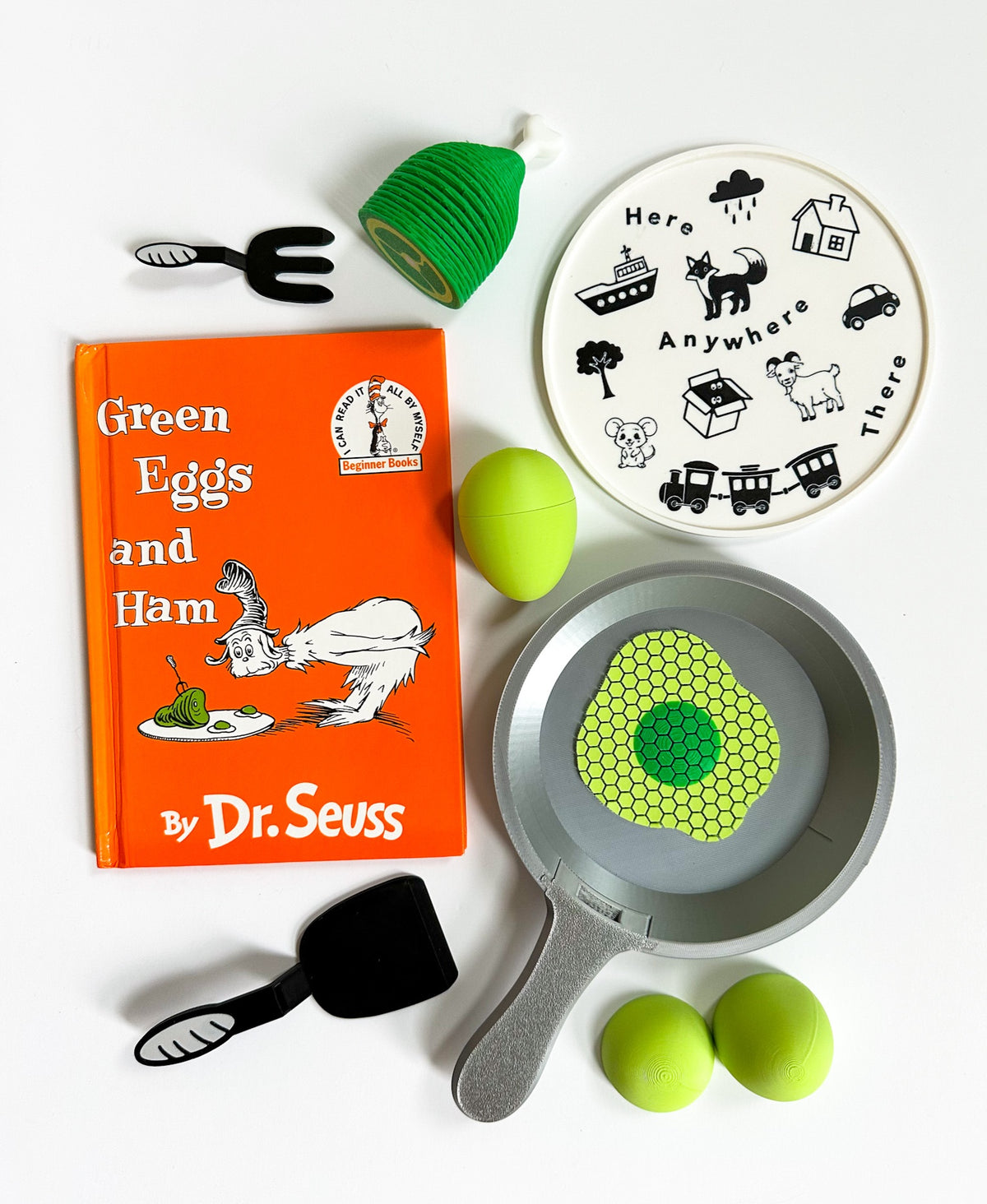 Green Eggs, Slinky Ham and Plate Set