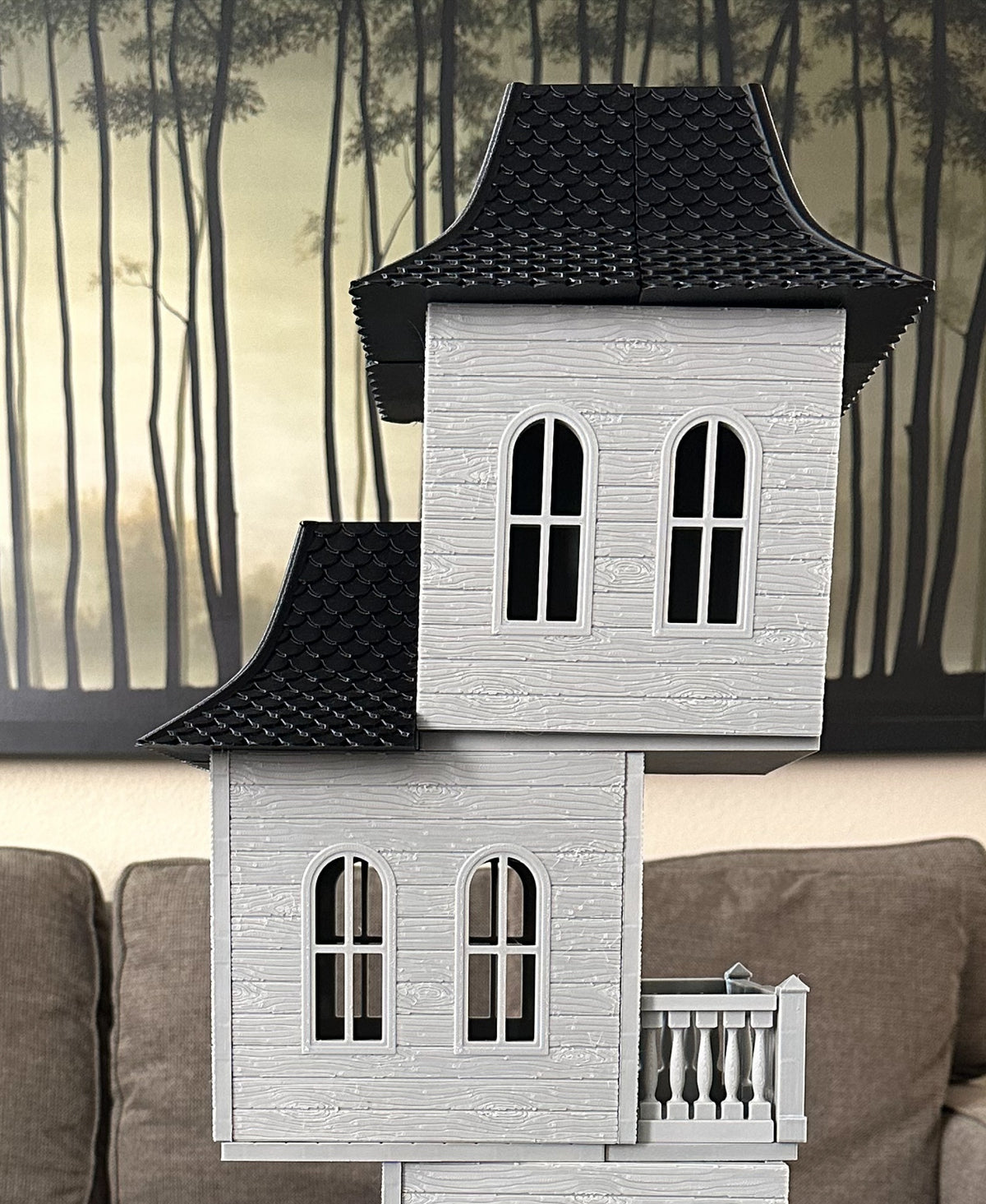 Magnetic Tile Haunted House: Roof
