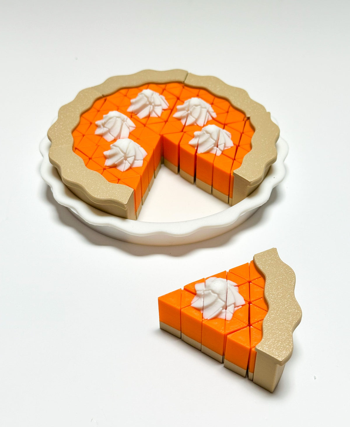 Mini Pixel Pie Slices and Pie Pan