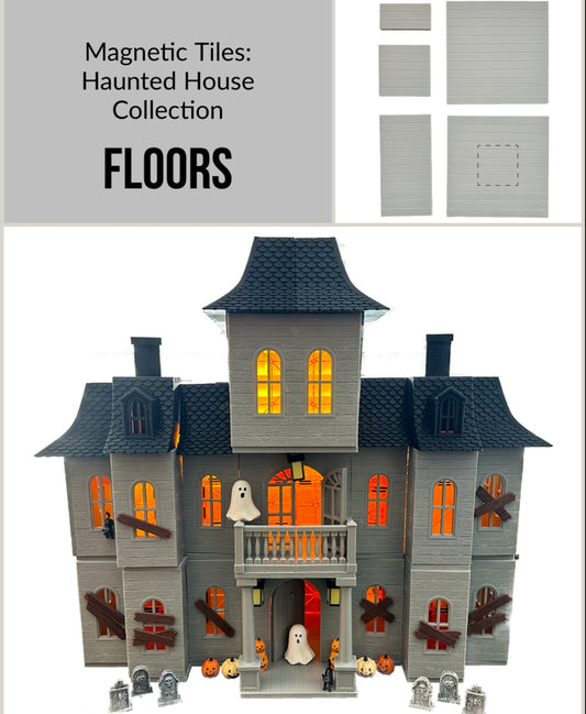 Magnetic Tile Haunted House: Floors