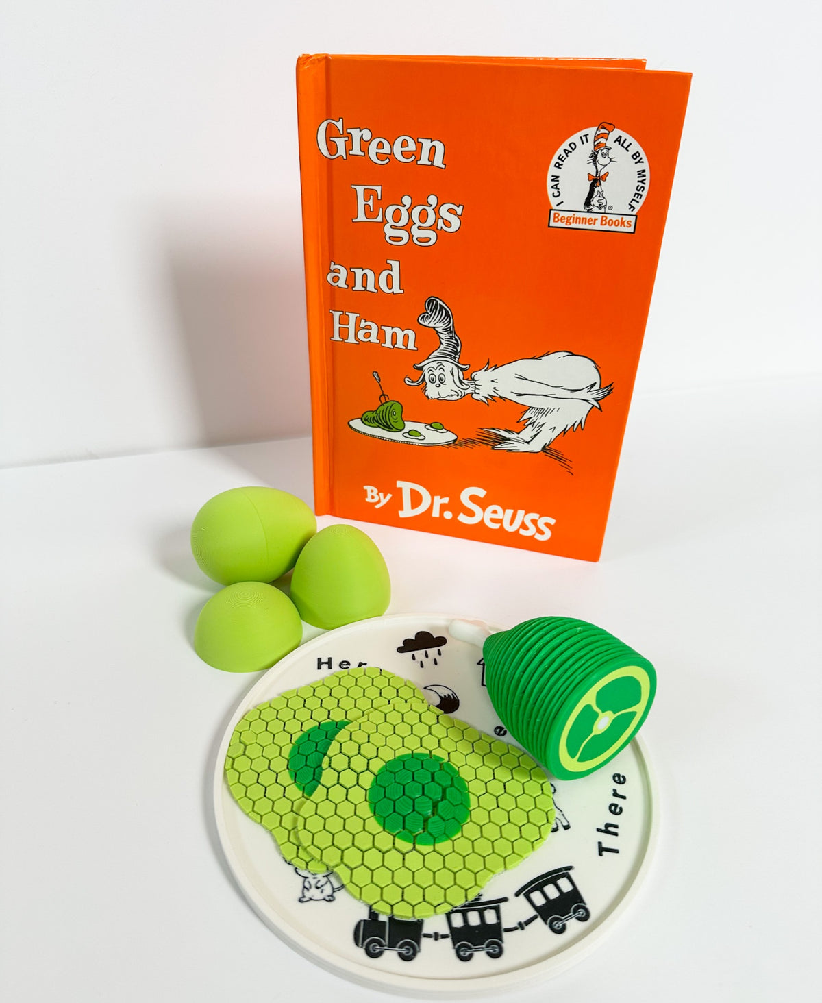 Green Eggs, Slinky Ham and Plate Set