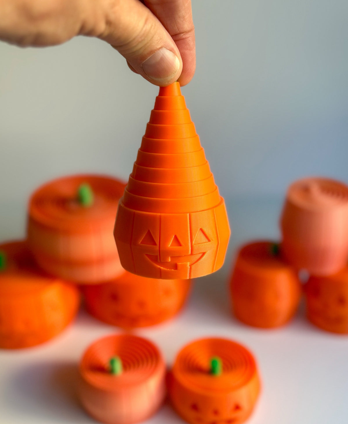 Pumpkin and Jack O'Lantern Layered Fidget