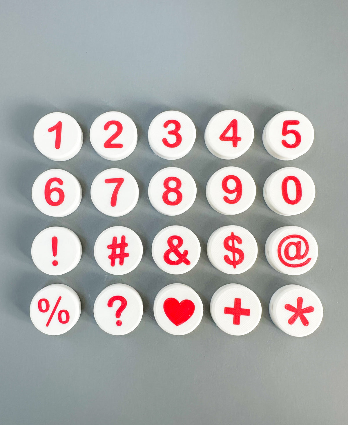 Number and Symbol Big Beads