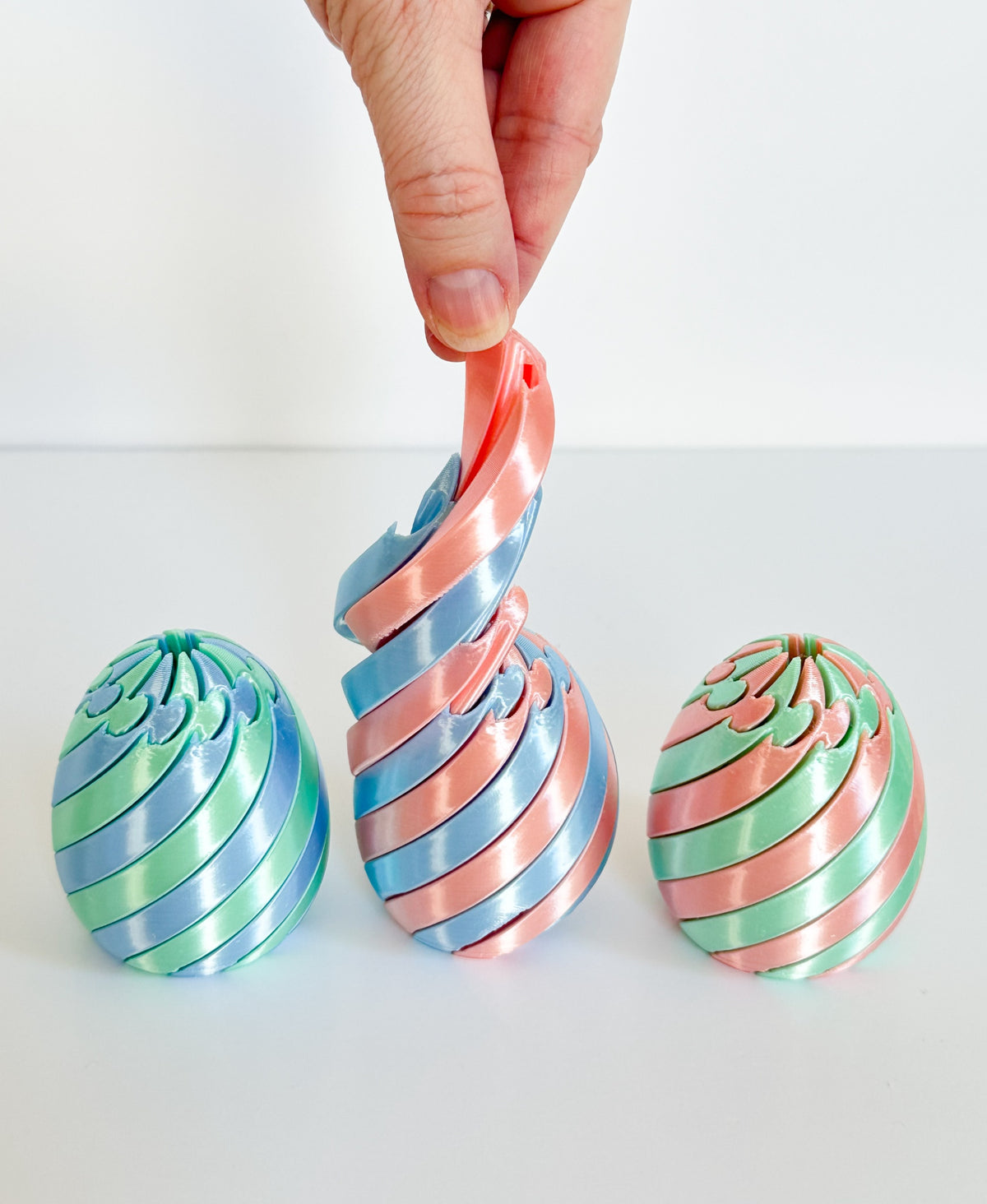Multicoloured Twisty Fidget Egg