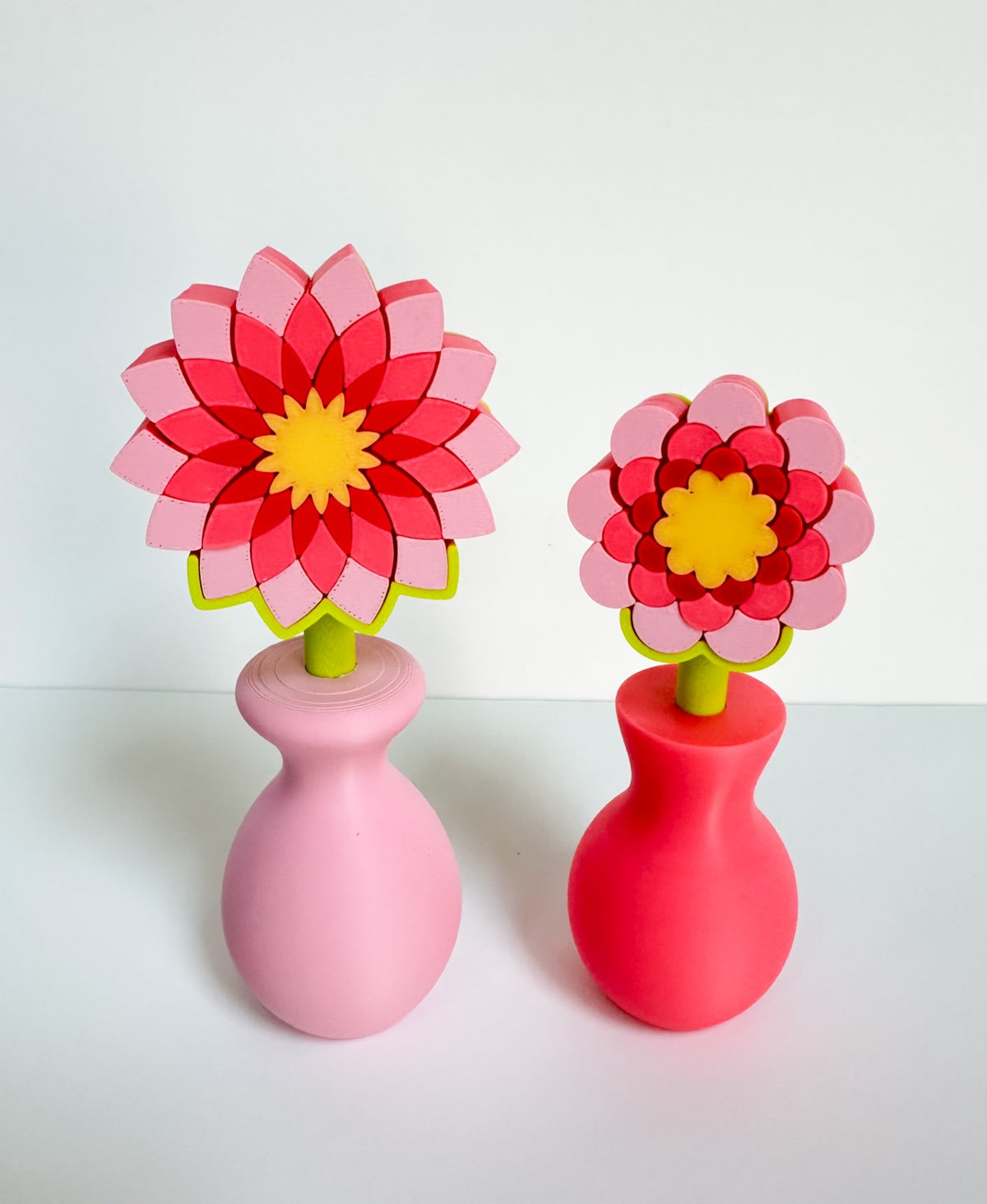 Pixel Flower Fidget with Stem and Vase