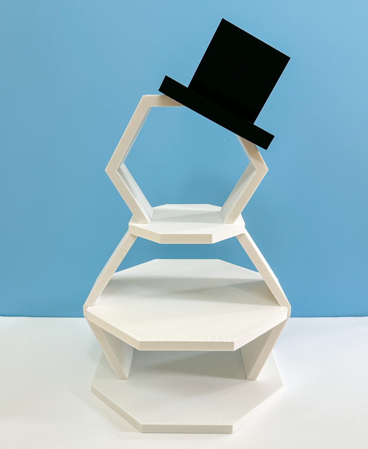 Snowman 3-Tier Serving Stand