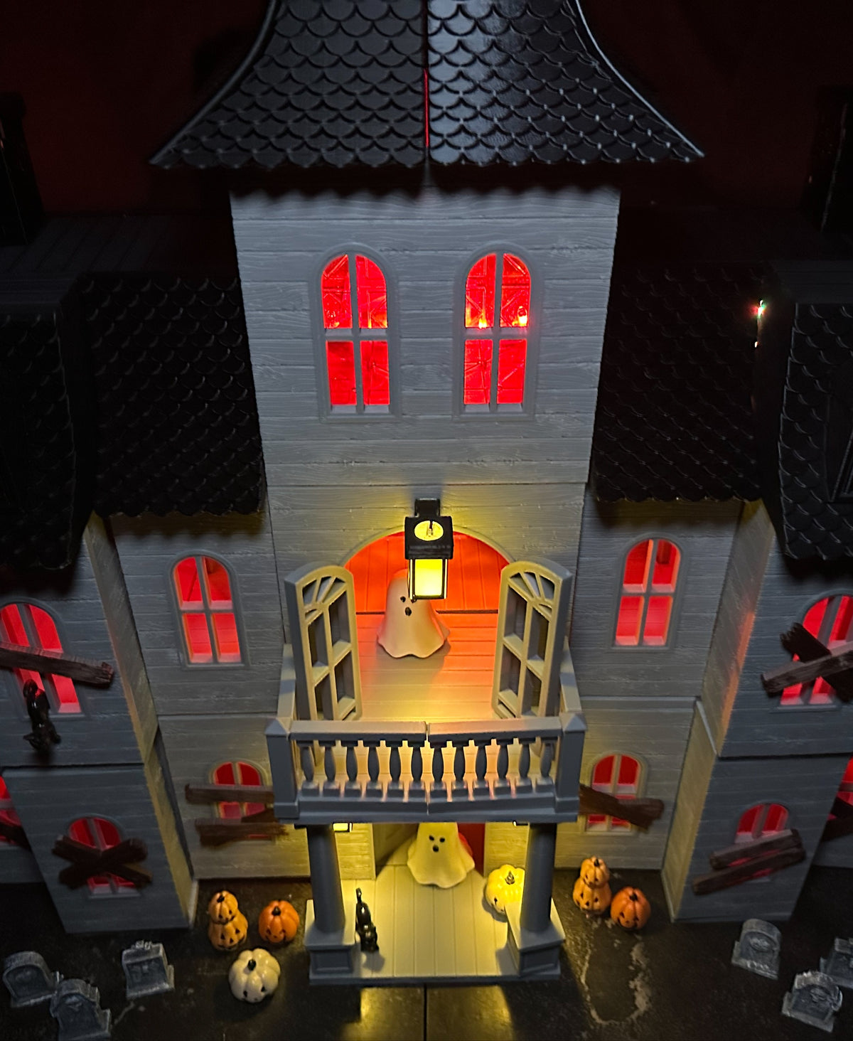 Magnetic Tile Haunted House: Railings, Pillars, Arches and Beams