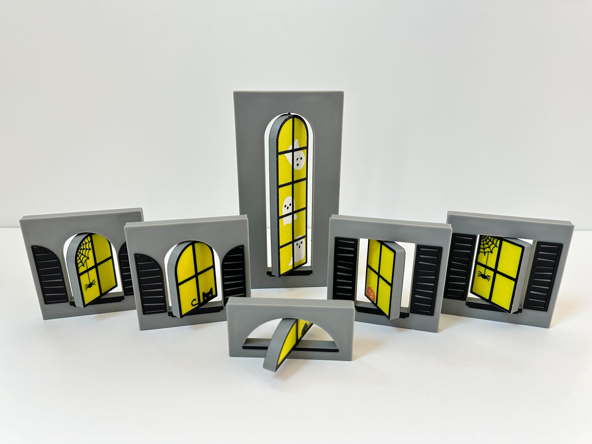 Mini Magnetic Tile Haunted House Collection