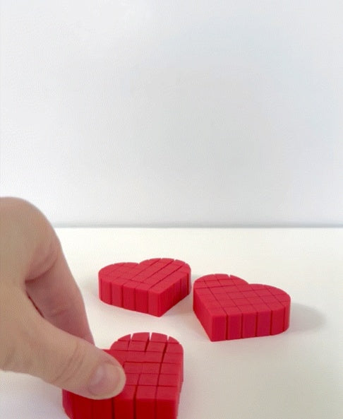 Small and Short Pixel Heart Fidget