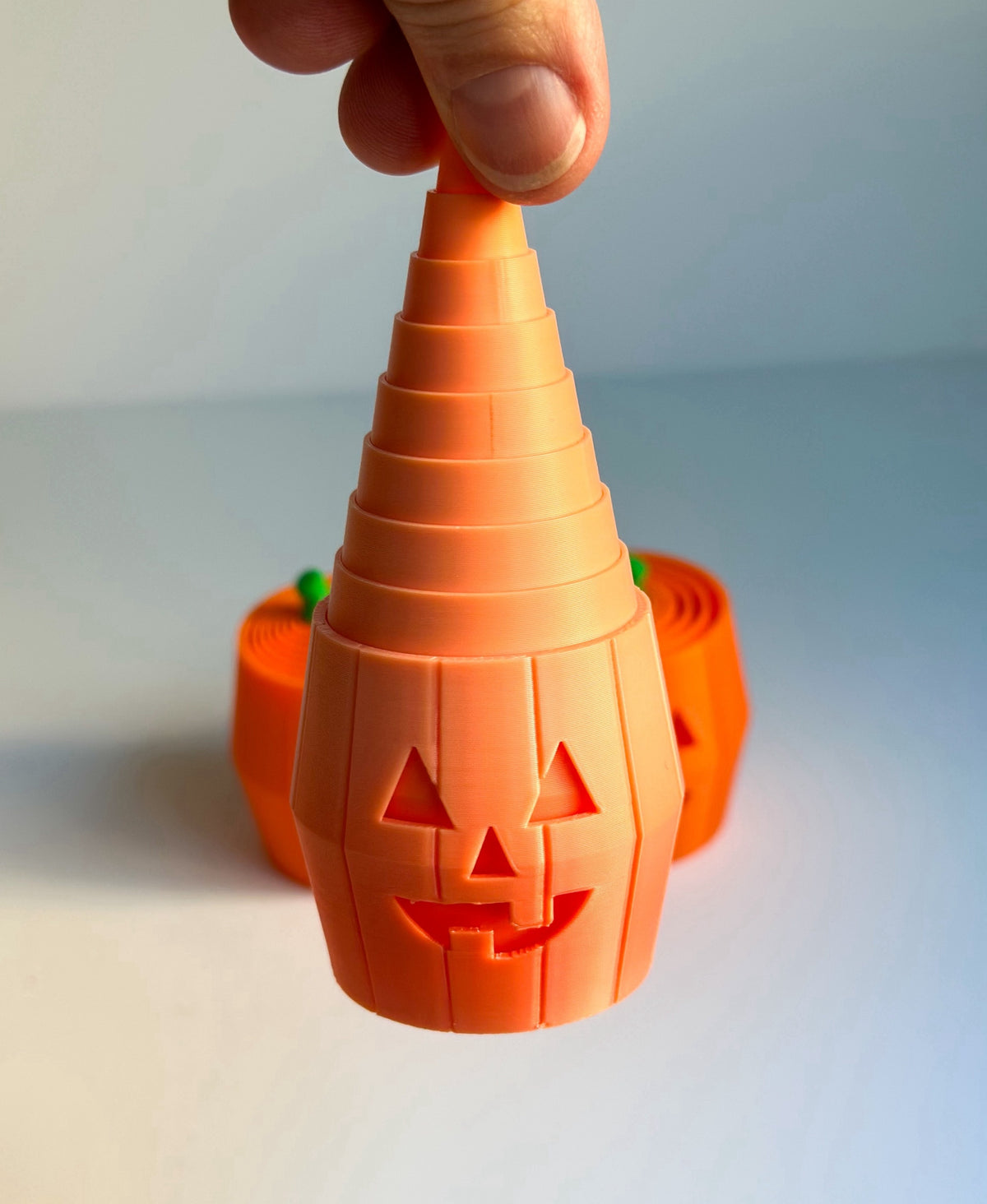 Pumpkin and Jack O'Lantern Layered Fidget