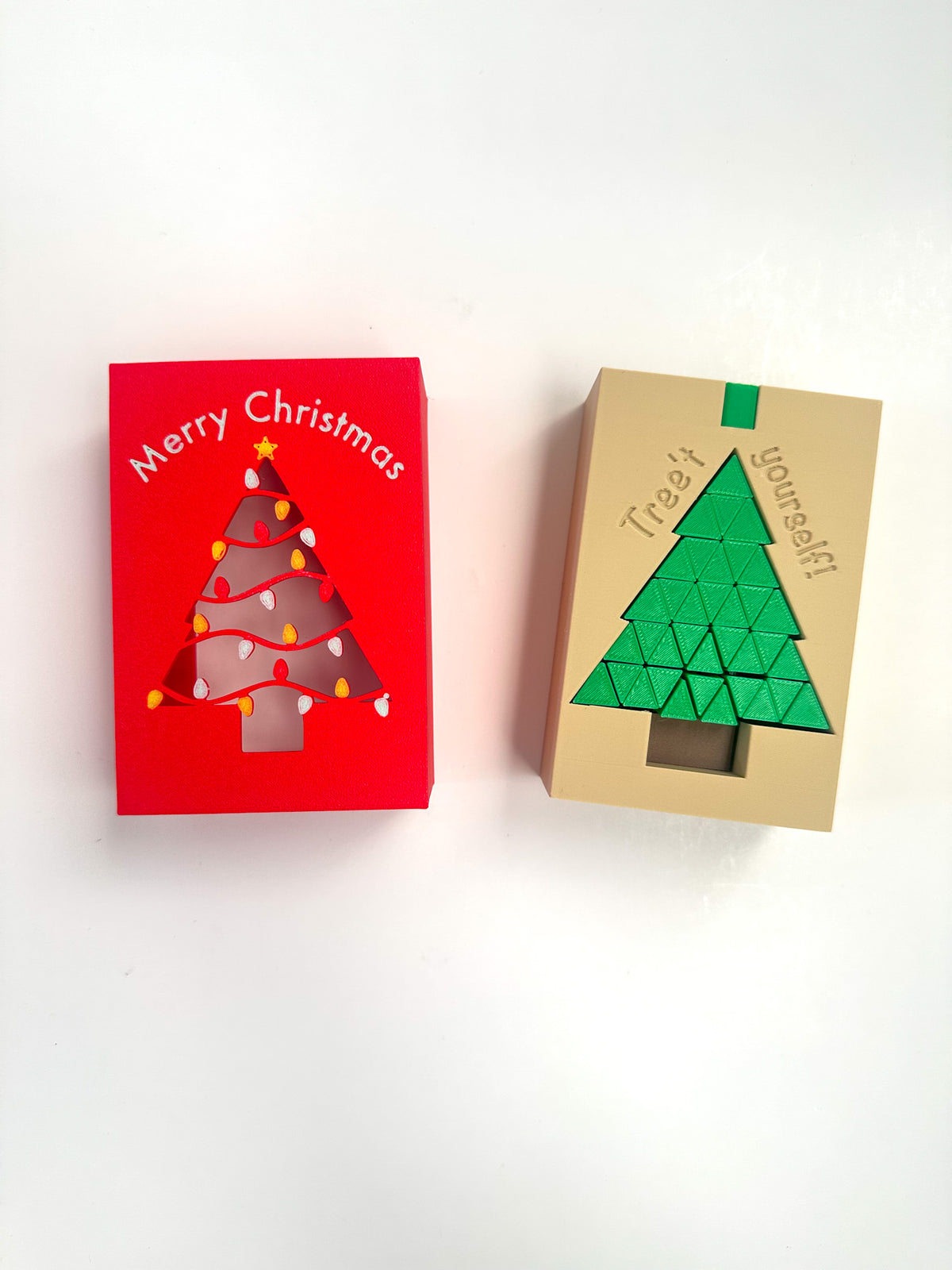 Tree't Yourself! Gift Card Box with Pixel Tree Fidget (Merry Christmas)