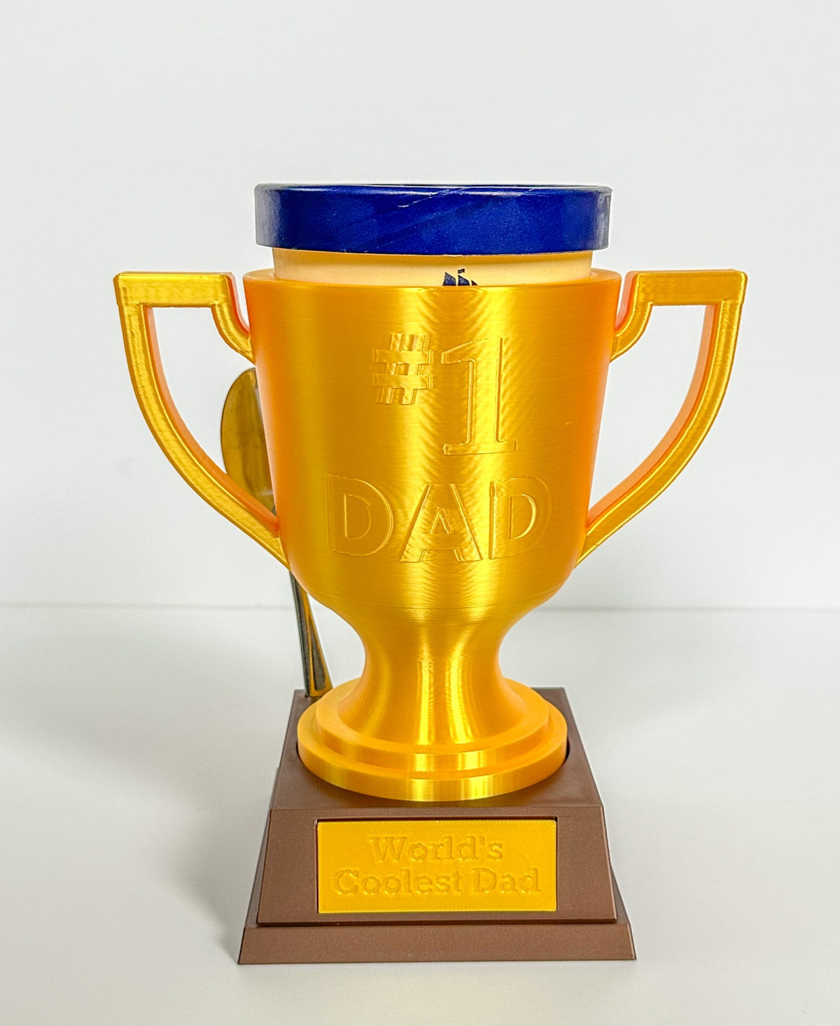 #1 Dad Trophy Ice Cream Holder