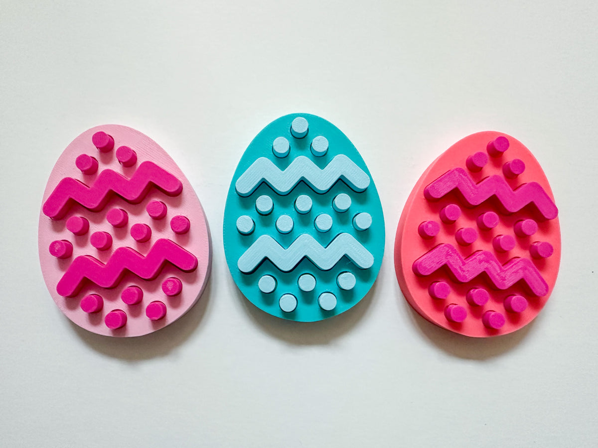 Easter Egg Pin Art Fidget and Grass Stand