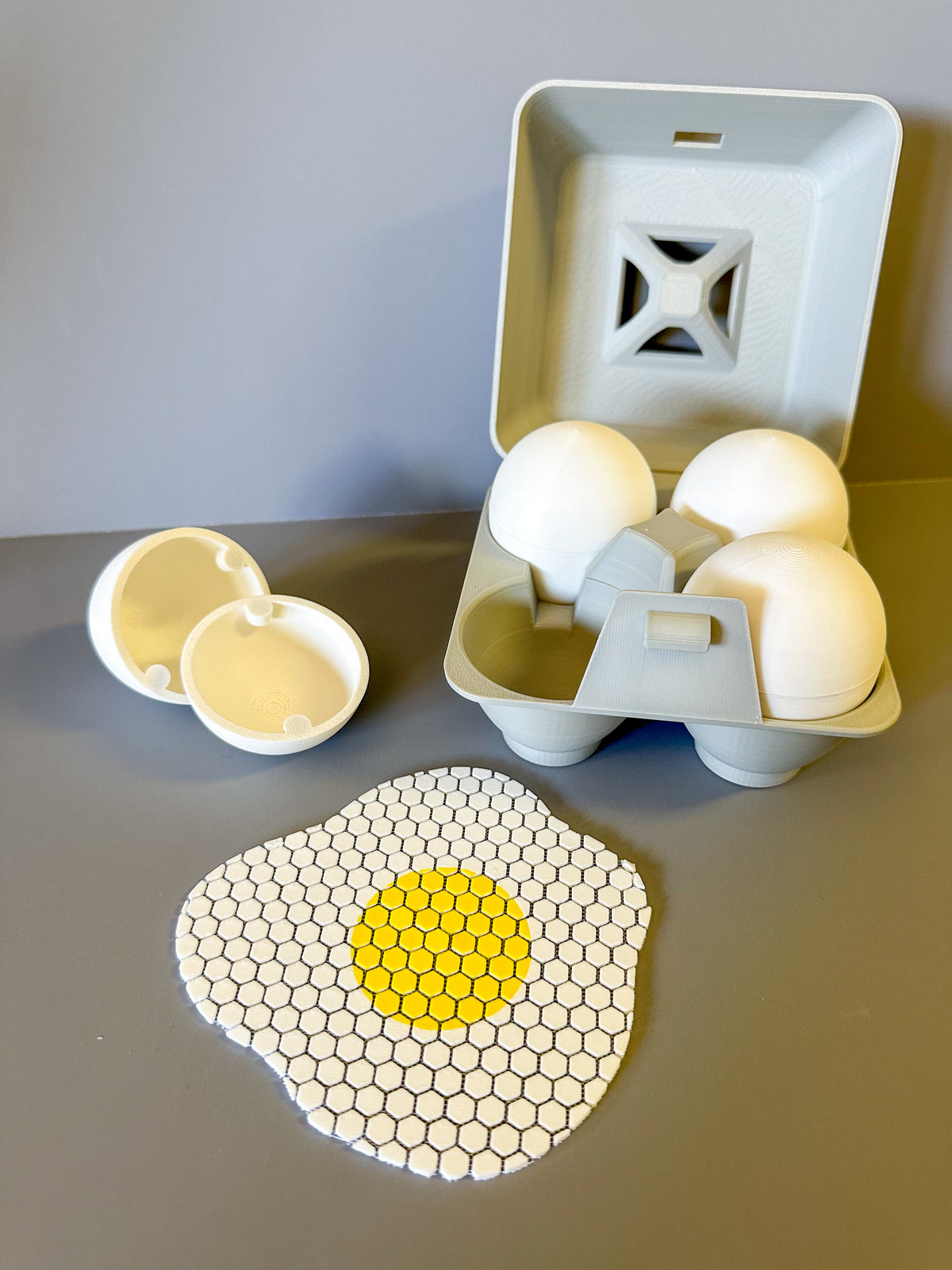 Fidget Fabric Fried Egg Set