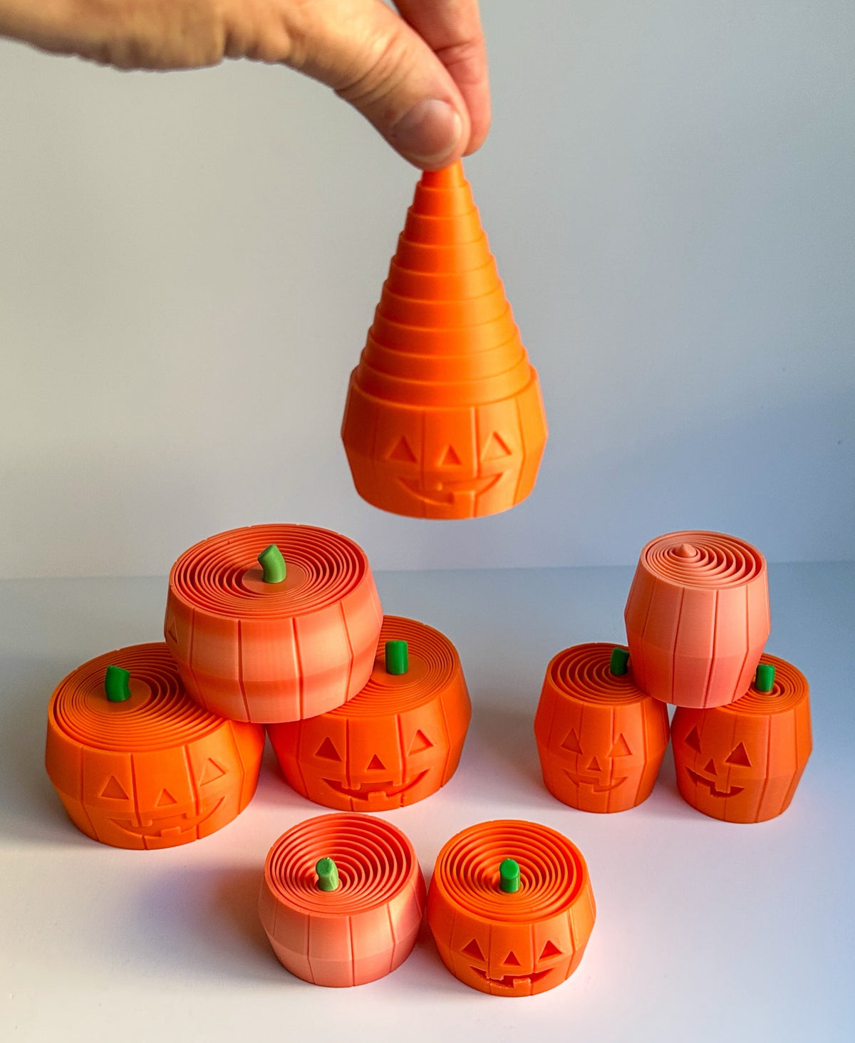Pumpkin and Jack O'Lantern Layered Fidget
