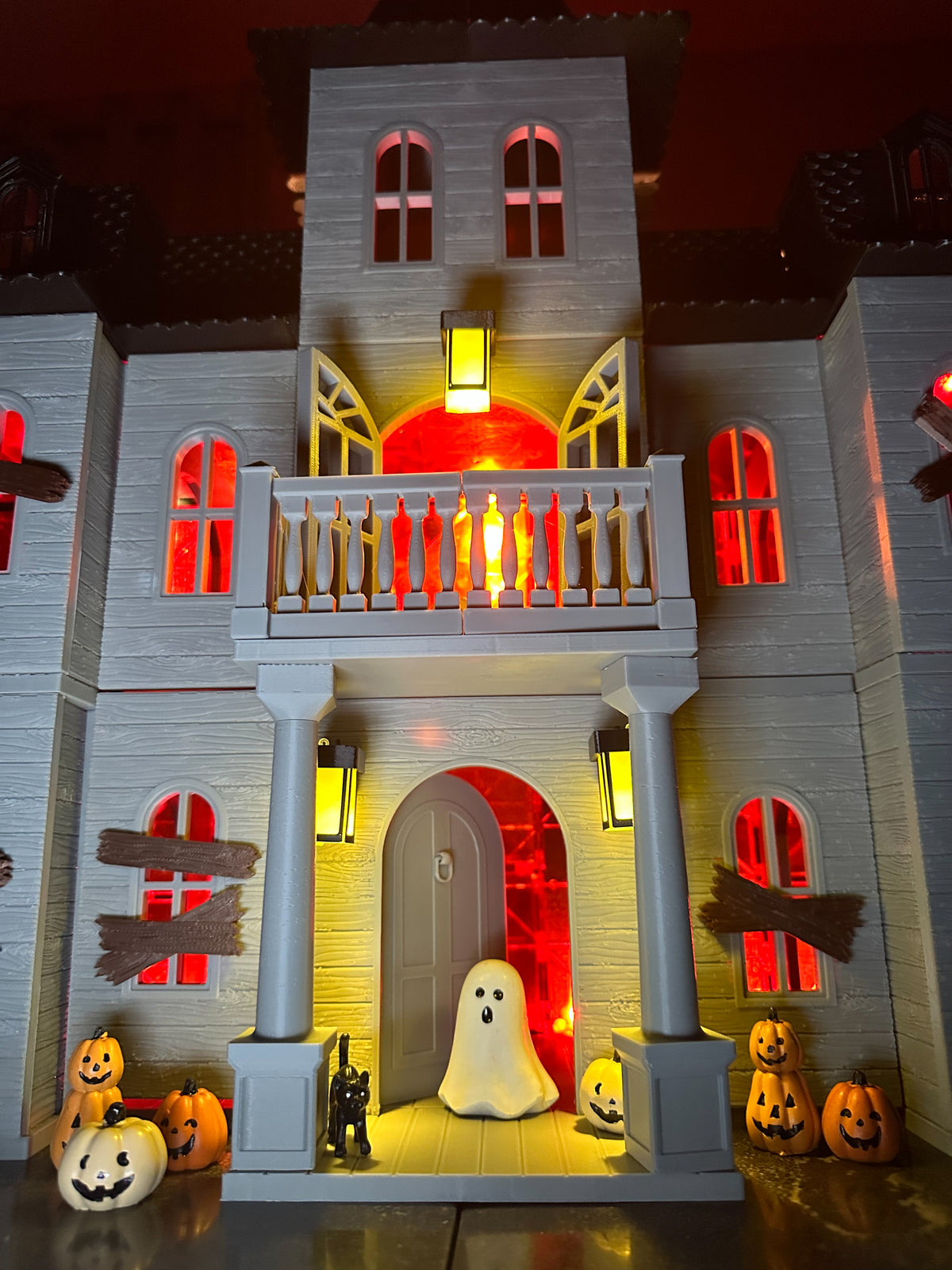 Magnetic Tile Haunted House: Railings, Pillars, Arches and Beams