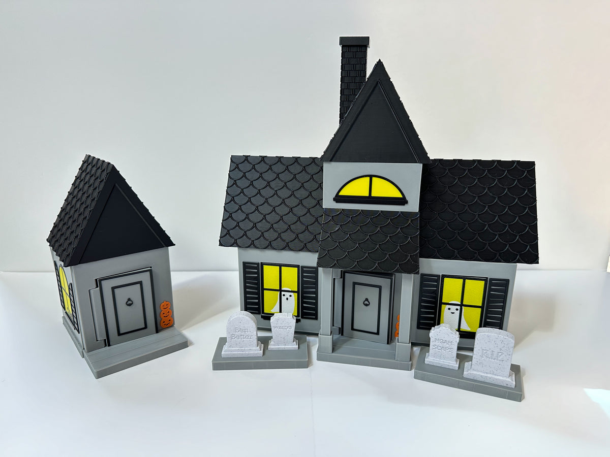 Mini Magnetic Tile Haunted House Collection