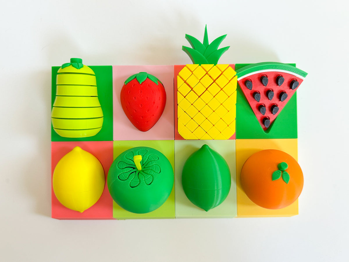 Mini Fruit Stand with Fruit Fidget Inserts