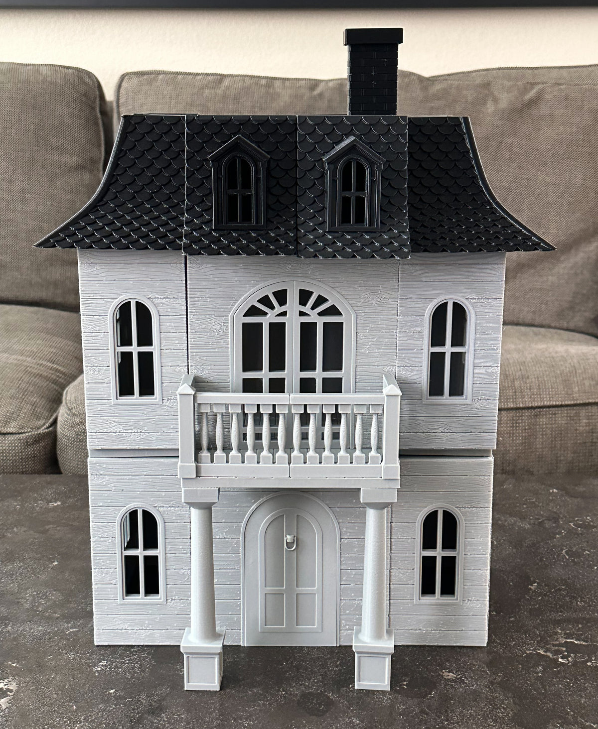 Magnetic Tile Haunted House: Roof