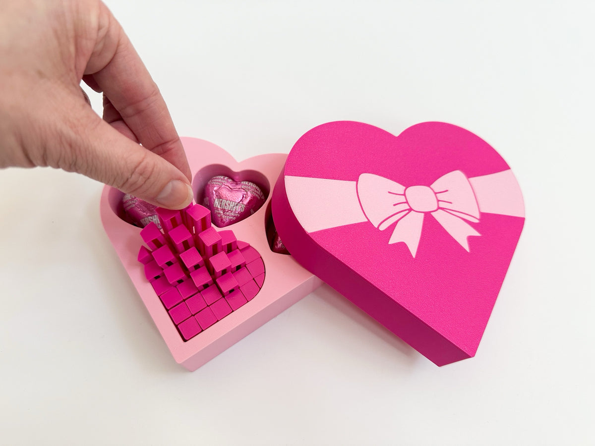 Pixel Heart Fidget with Heart Box