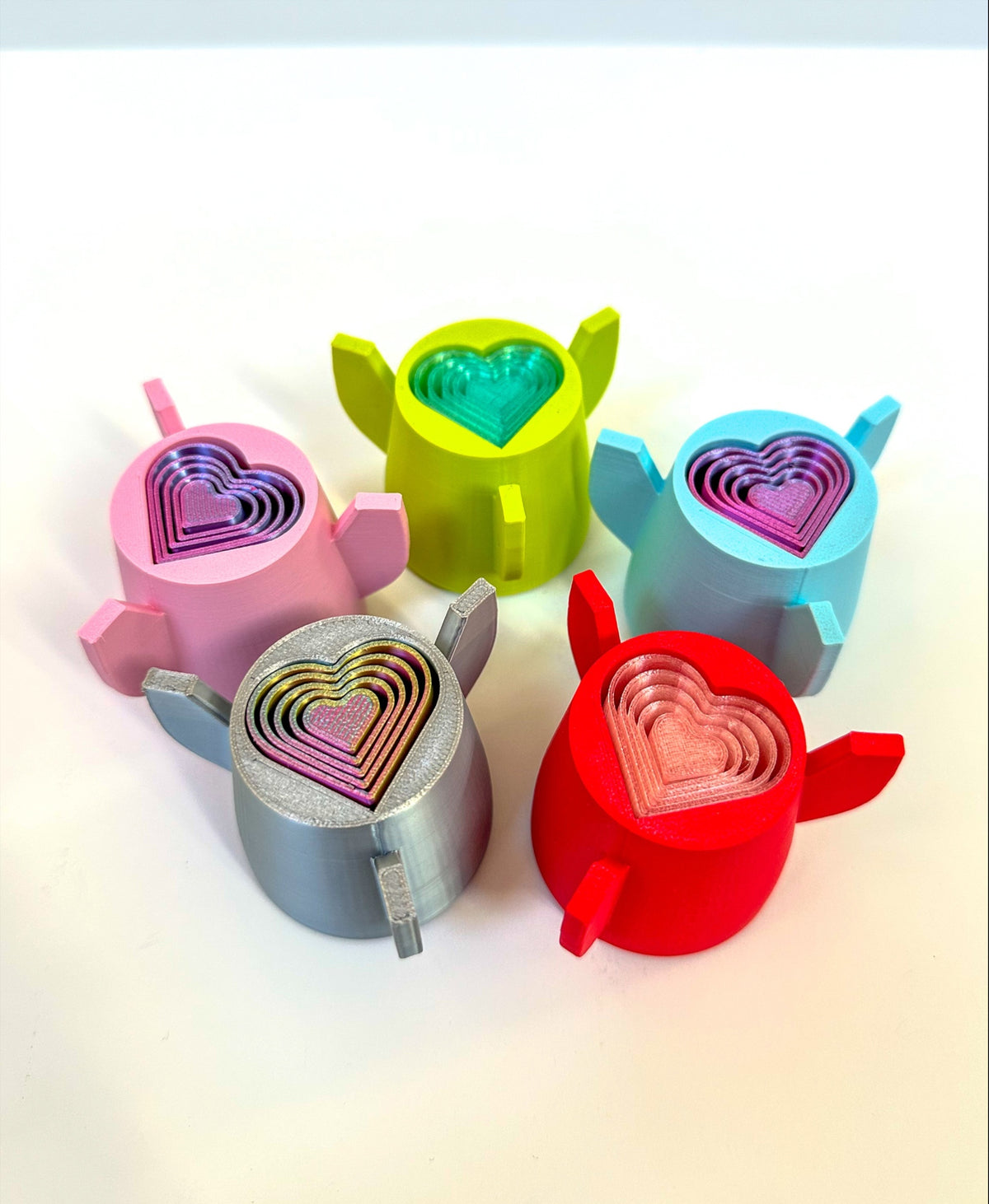 Heart Rocket with Floating Astronaut Cards