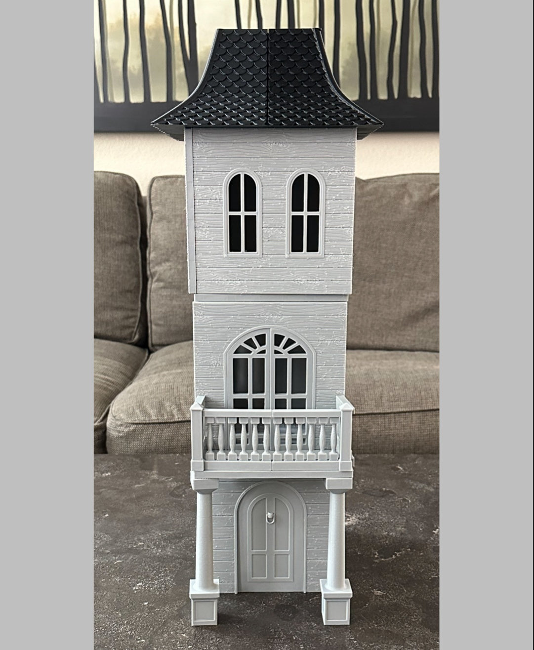 Magnetic Tile Haunted House: Railings, Pillars, Arches and Beams